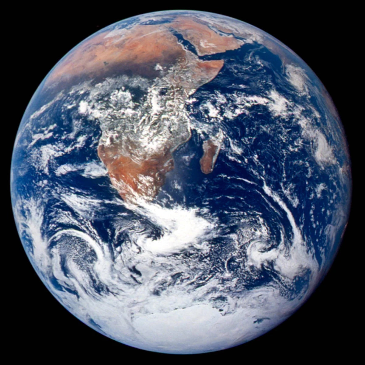 Planet Earth From Space Canvas Wall Art – NASA Inspired Cosmic Poster