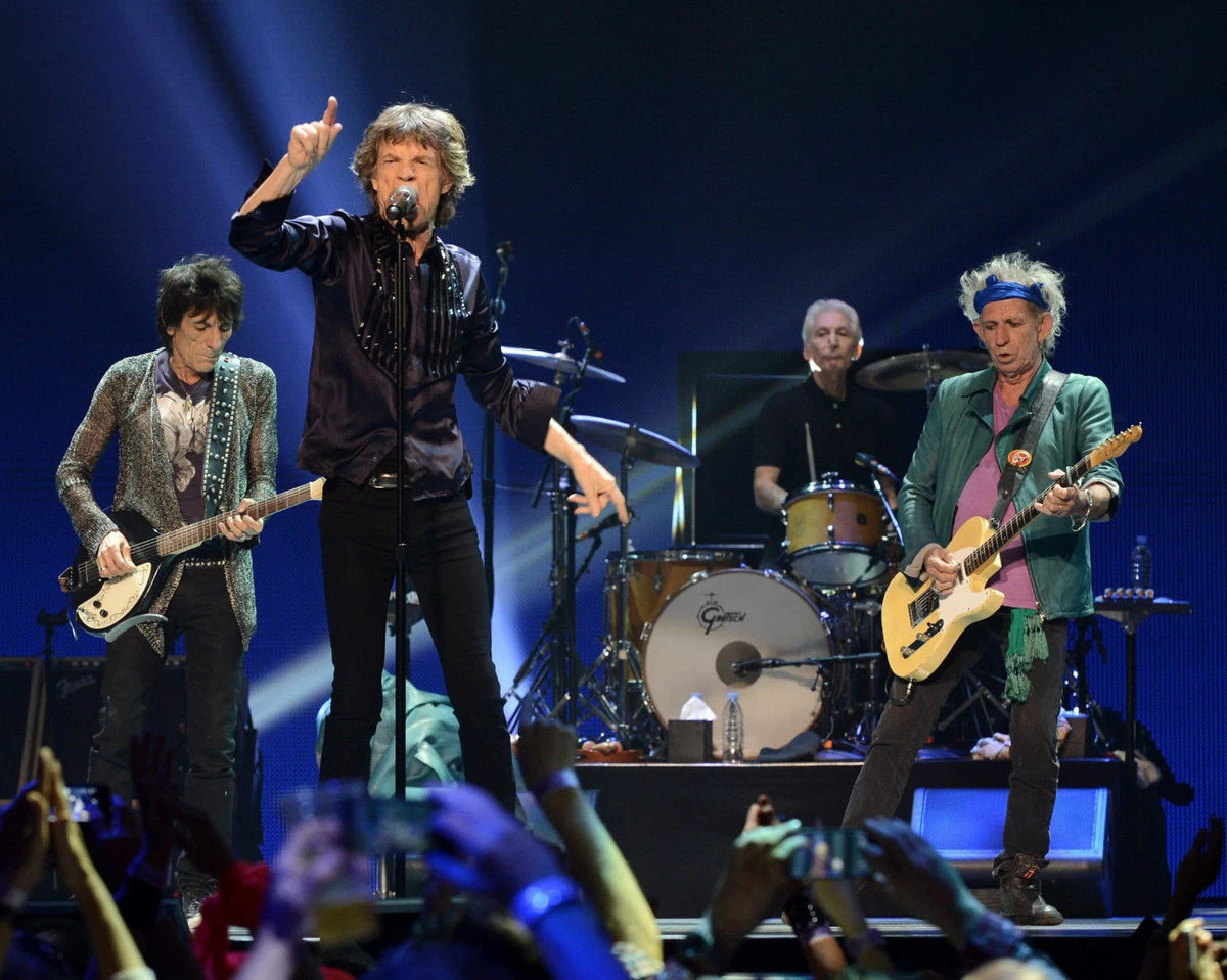 Mick Jagger Rolling Stones In Concert Canvas Wall Art – Rock Legend Poster