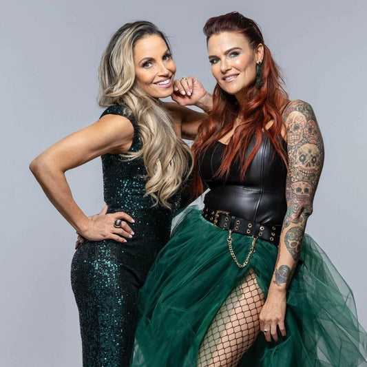Trish Stratus & Lita WWE Canvas Wall Art – Iconic Wrestling Legends Poster
