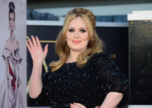 Adele Waving Canvas Wall Art – Music Singer Portrait Poster