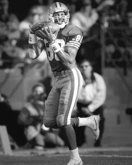 Jerry Rice San Francisco 49ers Black & White Canvas Wall Art – NFL Legend Decor