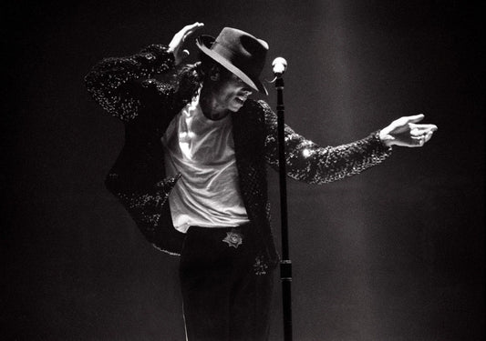 Michael Jackson Singing Cover Canvas Wall Art – Iconic Pop Legend Poster