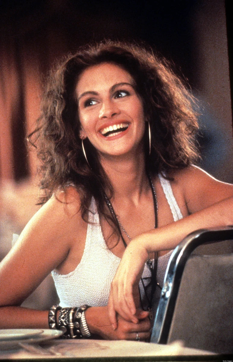 Julia Roberts Smiling Canvas Wall Art – Timeless Beauty Portrait Poster