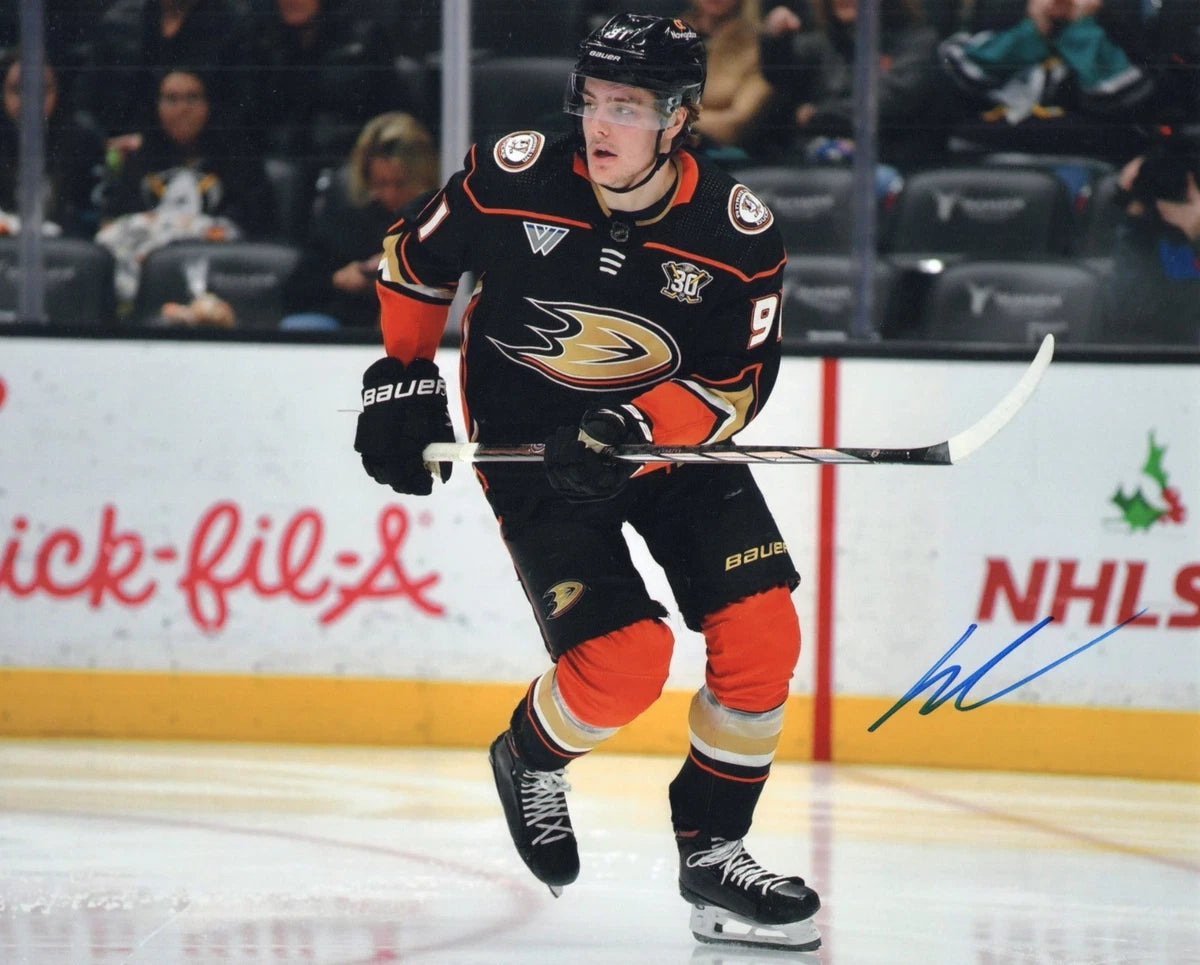 Leo Carlsson Signed-Style Anaheim Ducks Signature Reproduction Canvas Wall Art