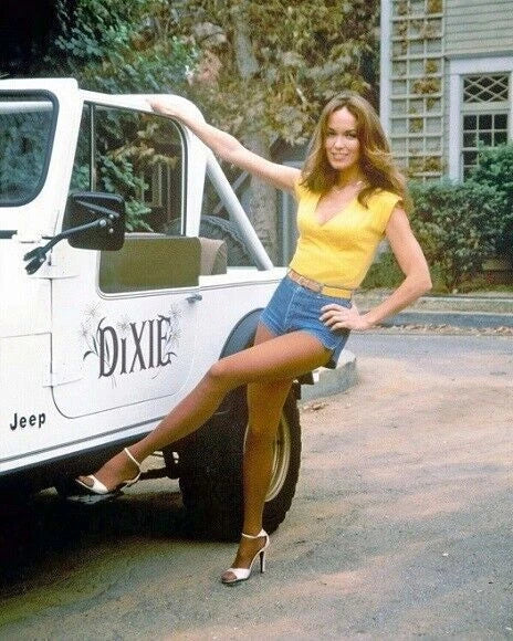 The Dukes of Hazzard Cast Canvas Wall Art – Catherine Bach Retro TV Decor