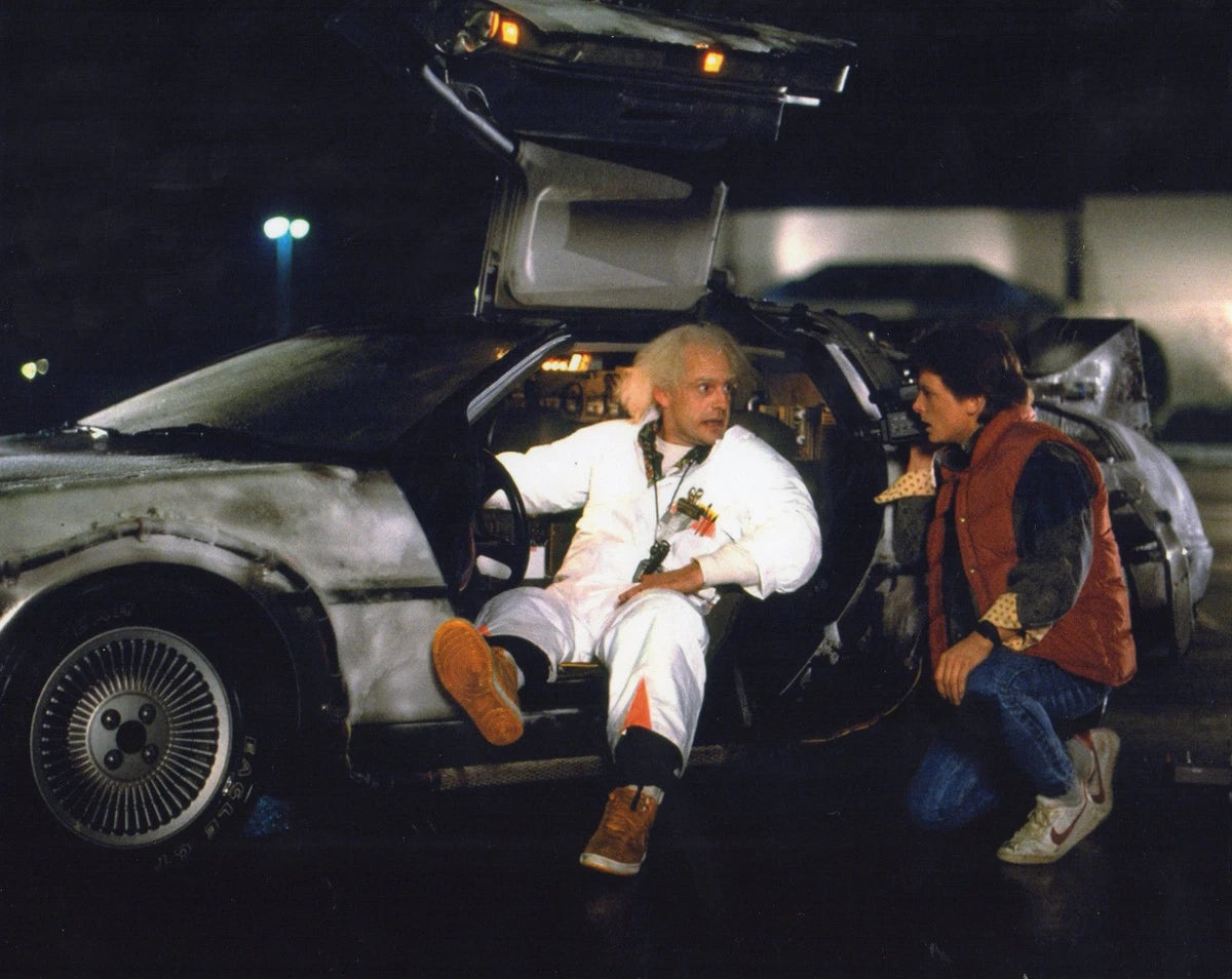 Back to the Future Canvas Wall Art – Retro Sci-Fi Movie Time Travel Decor