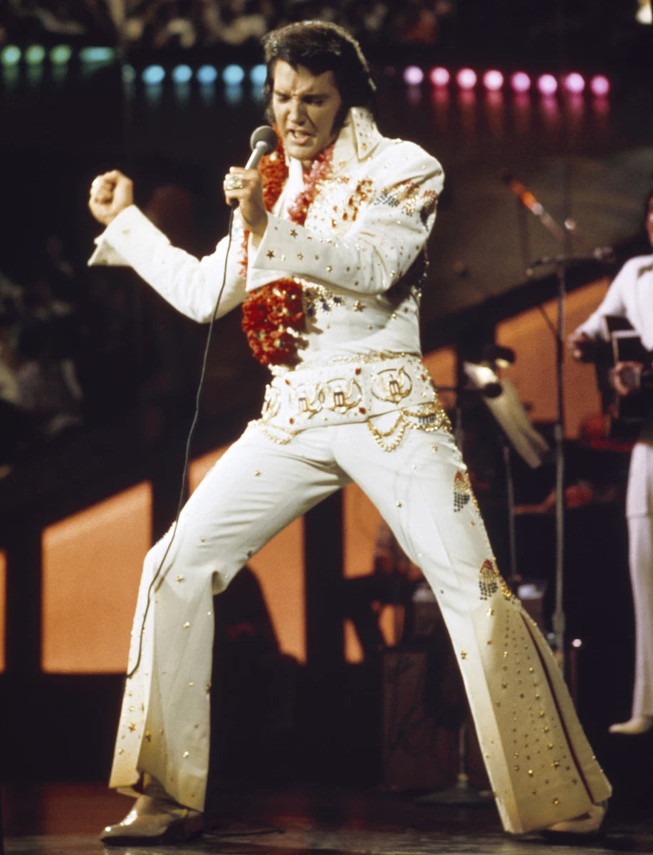Elvis Presley Aloha From Hawaii Canvas Wall Art – Legendary Concert Music Decor