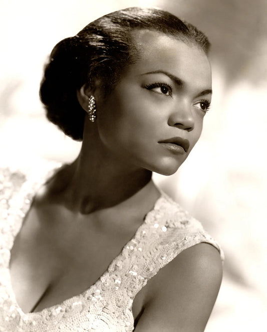 Eartha Kitt Black & White Canvas Wall Art – Vintage Jazz Icon Poster