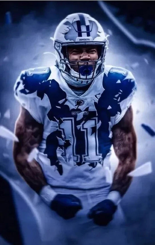 Micah Parsons Dallas Cowboys Canvas Wall Art – NFL Defensive Star Decor