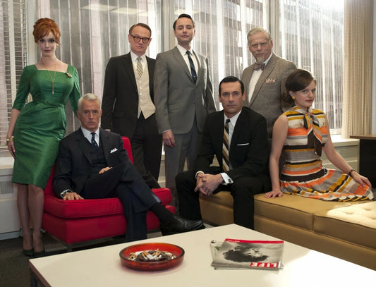 Mad Men Cast Canvas Wall Art – Vintage 60s TV Series Poster