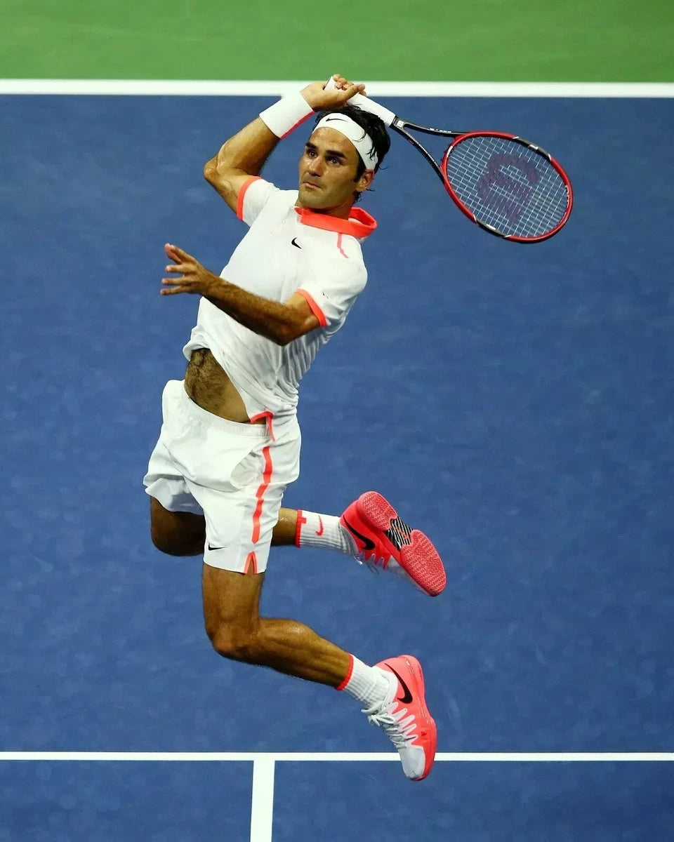Roger Federer Tennis Canvas Wall Art – Tennis GOAT Champion Decor