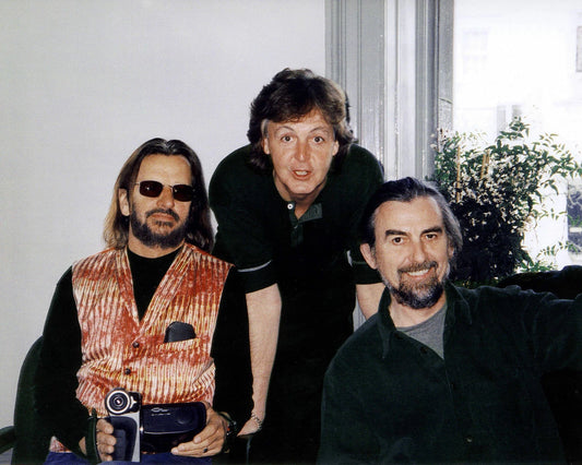 Ringo Starr, Paul McCartney & George Harrison Canvas Wall Art – The Beatles Legends Poster
