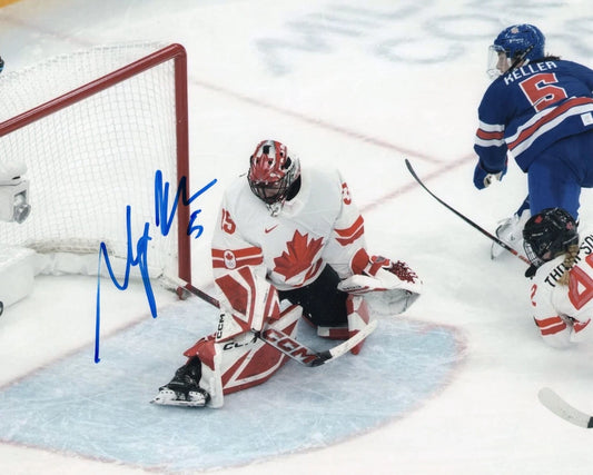 Megan Keller Signed-Style USA 2026 Olympic Gold Medal OT Goal Canvas Wall Art | Signature Reproduction Print