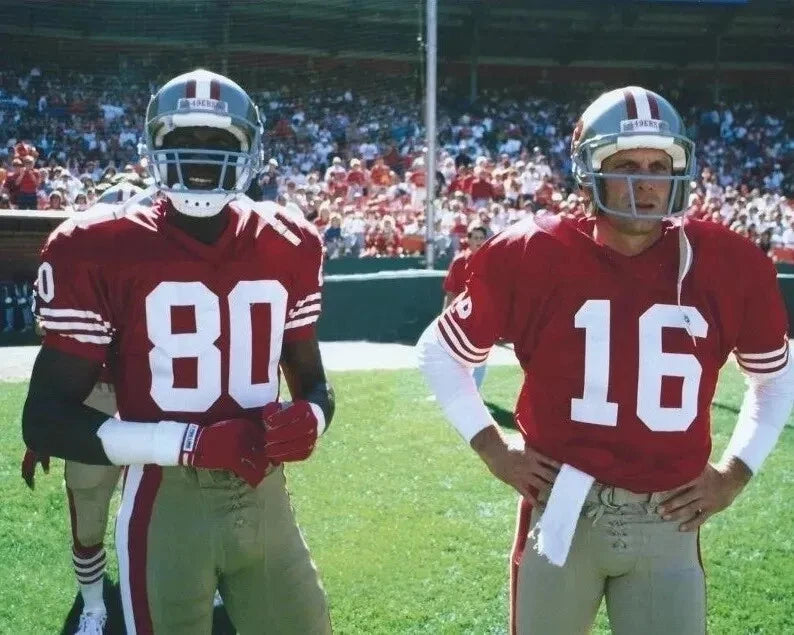 Joe Montana & Jerry Rice Canvas Wall Art – San Francisco 49ers NFL Legends Decor