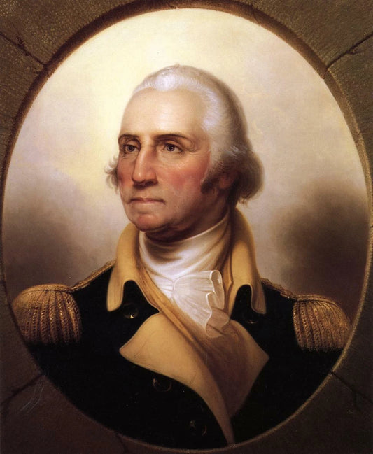 Portrait of George Washington Canvas Wall Art – Classic Historical Leader Painting