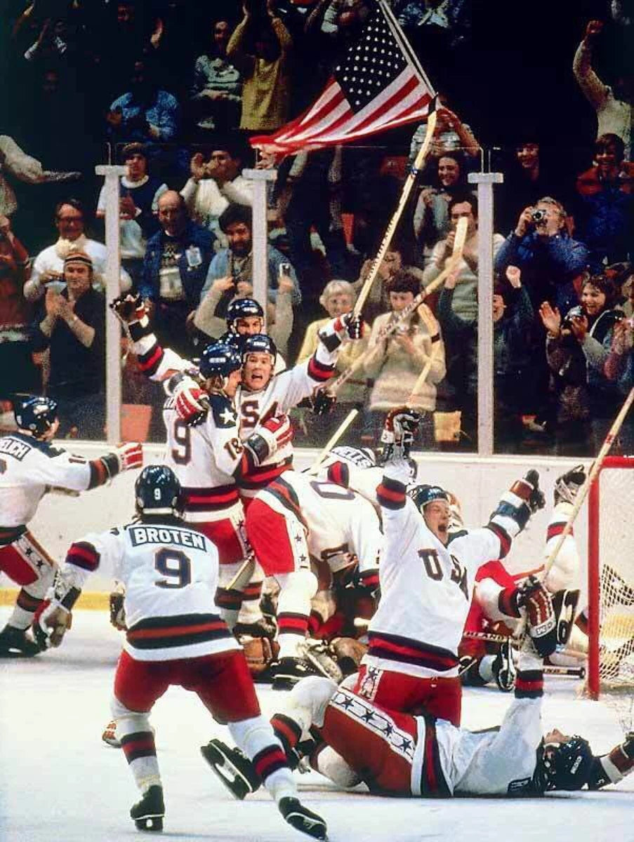 Miracle on Ice Team USA Canvas Wall Art – 1980 Olympic Hockey Legendary Poster