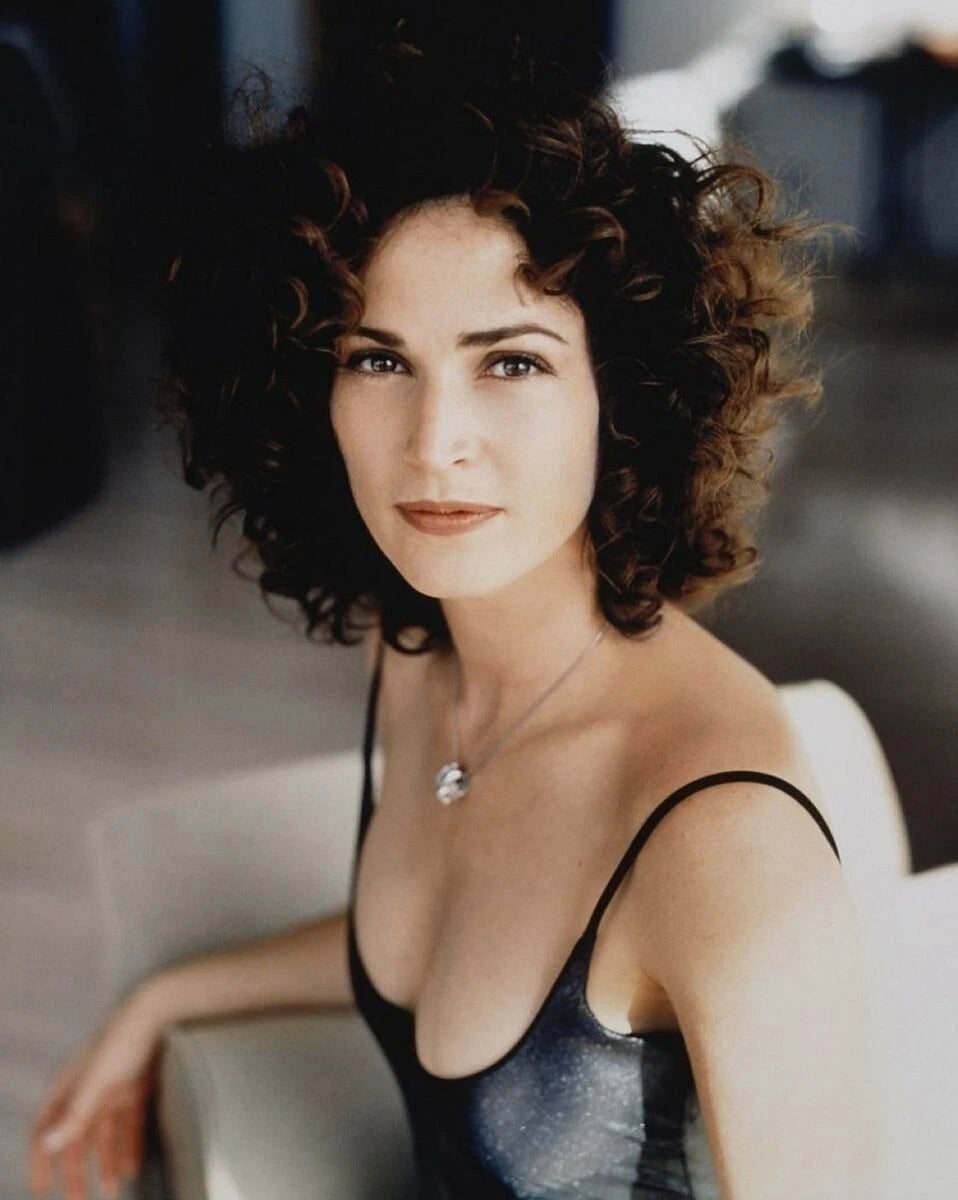 Kim Delaney Delicate Smile Canvas Wall Art – Soft Elegant Portrait Poster