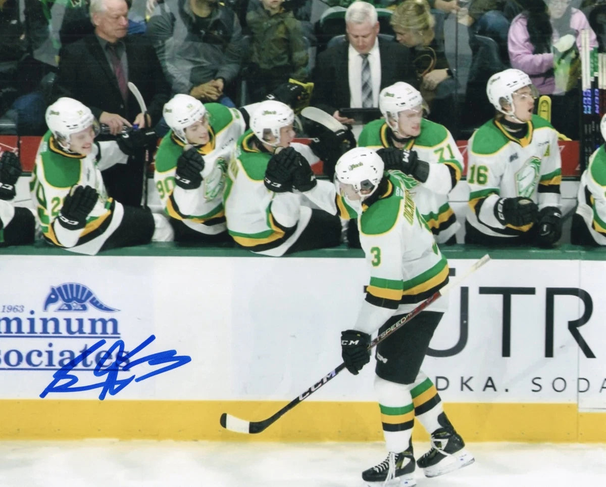 Sam Dickinson Signed-Style London Knights Canvas Wall Art | Signature Reproduction Print