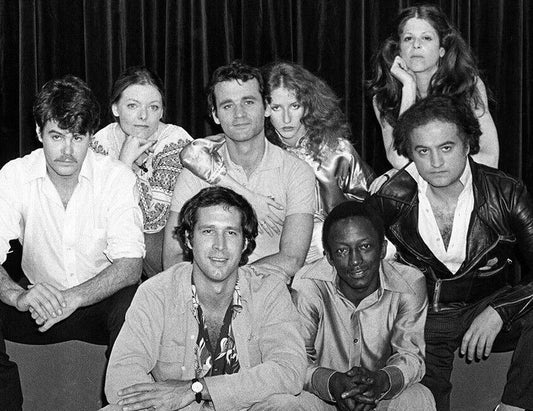 Saturday Night Live Cast Black & White Canvas Wall Art – Classic Comedy Show Poster