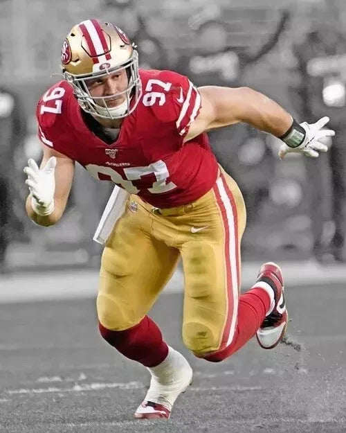 Nick Bosa San Francisco 49ers Canvas Wall Art – NFL Defensive Star Decor