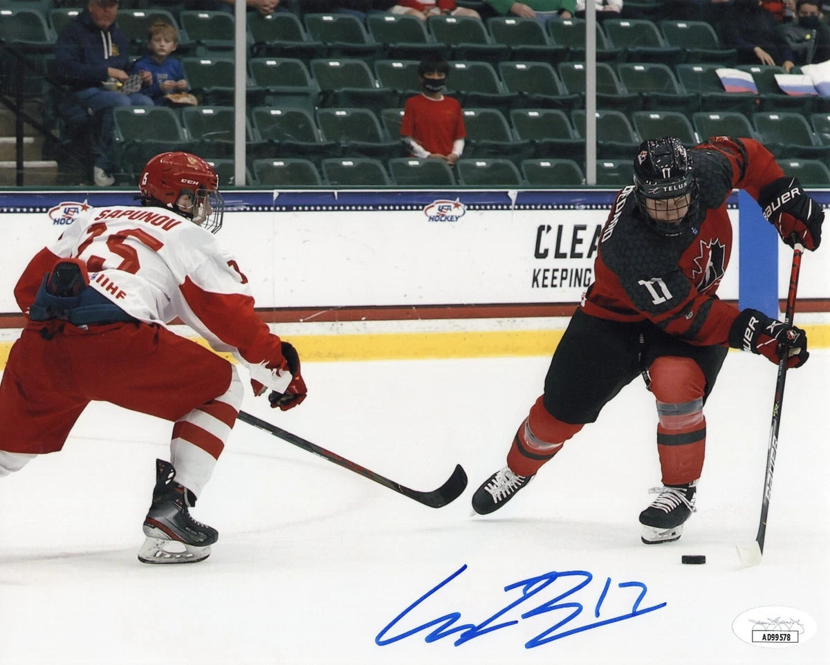 Connor Bedard Signed-Style NHL Canvas Wall Art | Signature Reproduction Print