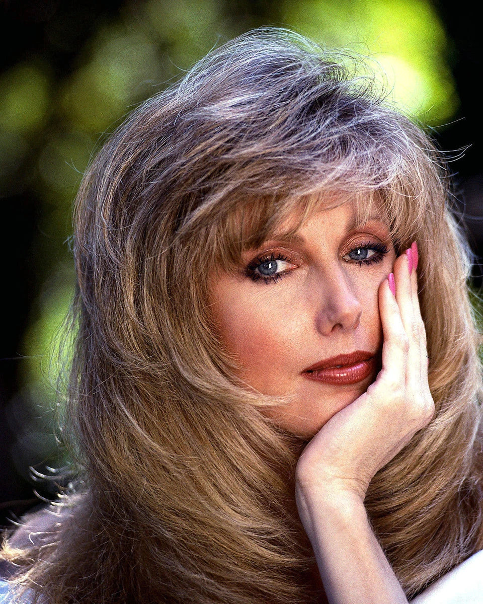 Morgan Fairchild Beautiful Blue Eyes Canvas Wall Art – Vintage Celebrity Aesthetic Poster