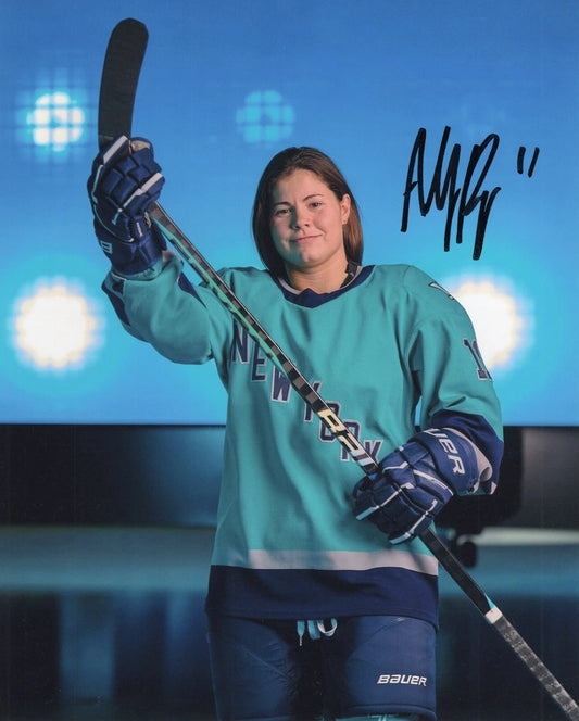 Abby Roque Signed-Style New York Women’s Hockey Canvas Wall Art | Signature Reproduction Print